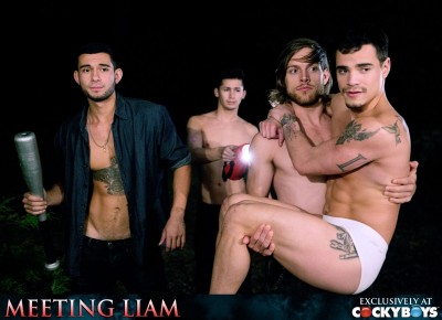 CockyBoys - Meeting Liam - Liam Riley, Levi Karter, Ricky Roman & Tayte Hanson
