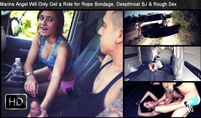 SexualDisgrace - Dec 12, 2014 - Marina Angel Will Only Get a Ride for Rope Bondage