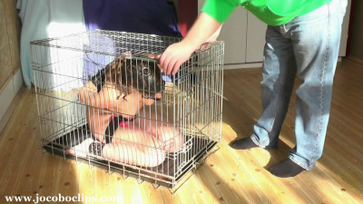 Caged Blowjob Slave Girl XXL